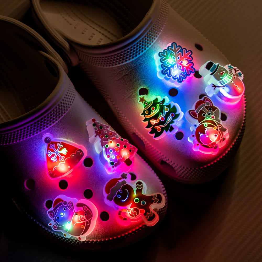 Luminous Christmas Shoe Charms