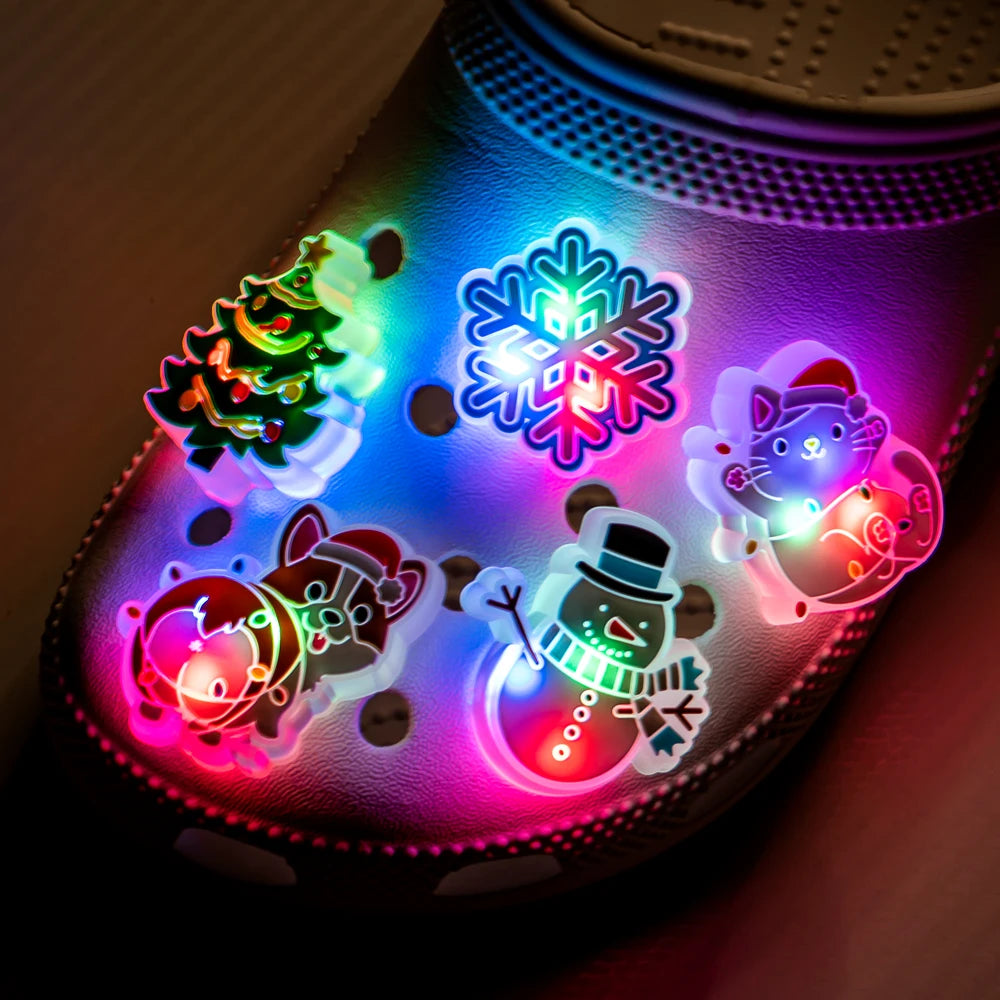 Luminous Christmas Shoe Charms
