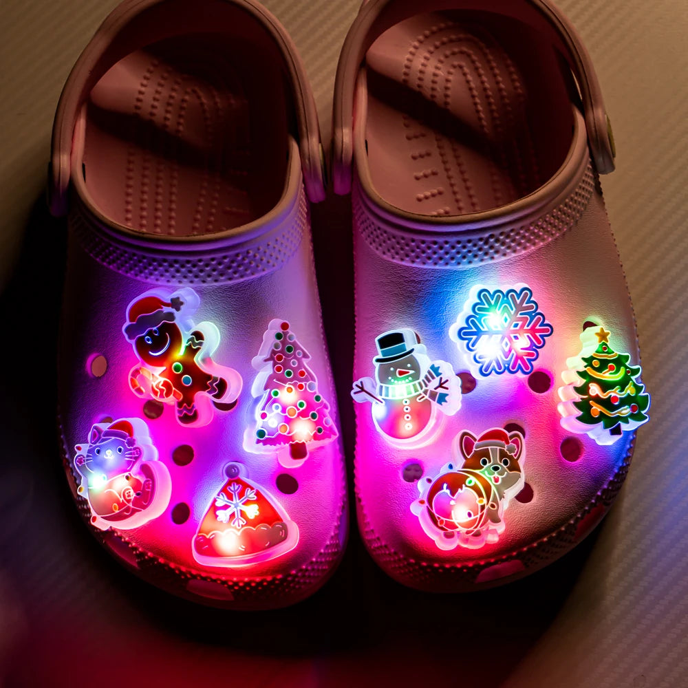 Luminous Christmas Shoe Charms
